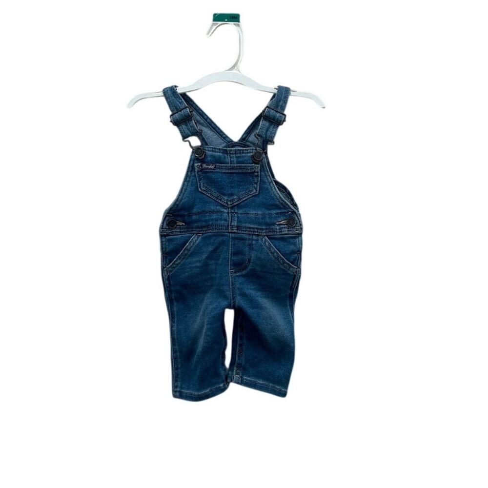 Wrangler Baby Blue Denim Overalls size 0-3 months